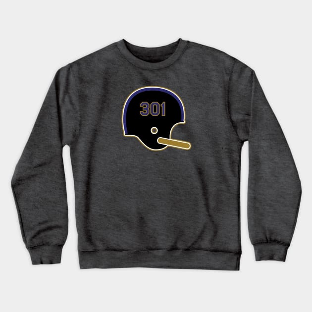 Baltimore Ravens 301 Helmet Crewneck Sweatshirt by Rad Love